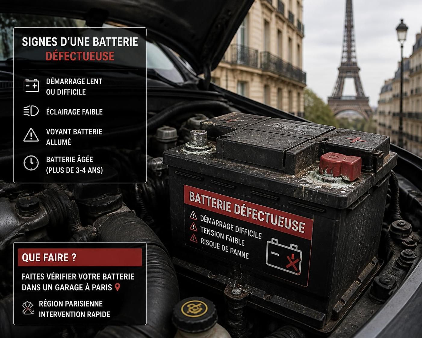 dépannage batterie à paris 16 : bénéficiez de solutions rapides et efficaces pour remettre votre véhicule en marche rapidement.