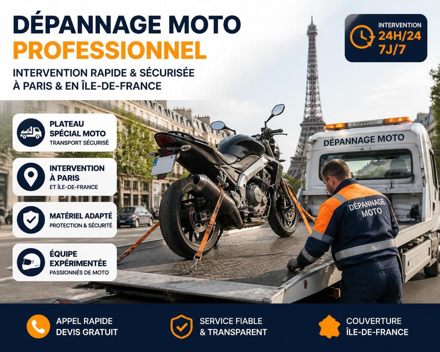découvrez notre guide complet de dépannage moto à paris pour retrouver rapidement votre deux-roues en parfait état. astuces, conseils et services locaux à portée de main.