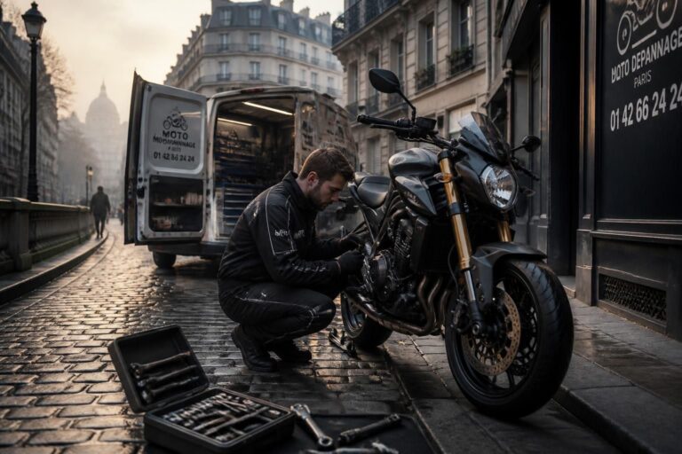 découvrez notre guide complet de dépannage moto à paris pour retrouver rapidement votre deux-roues. astuces, conseils et services fiables à votre portée.