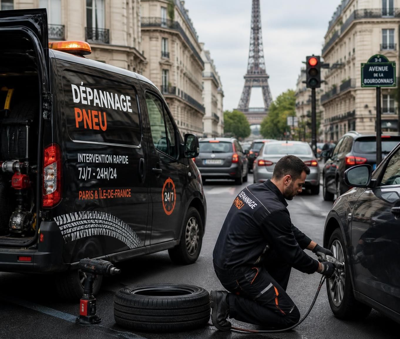 dépannage pneu 24/24 à paris : intervention rapide et fiable en cas de crevaison, pour vous remettre sur la route sans stress à toute heure.
