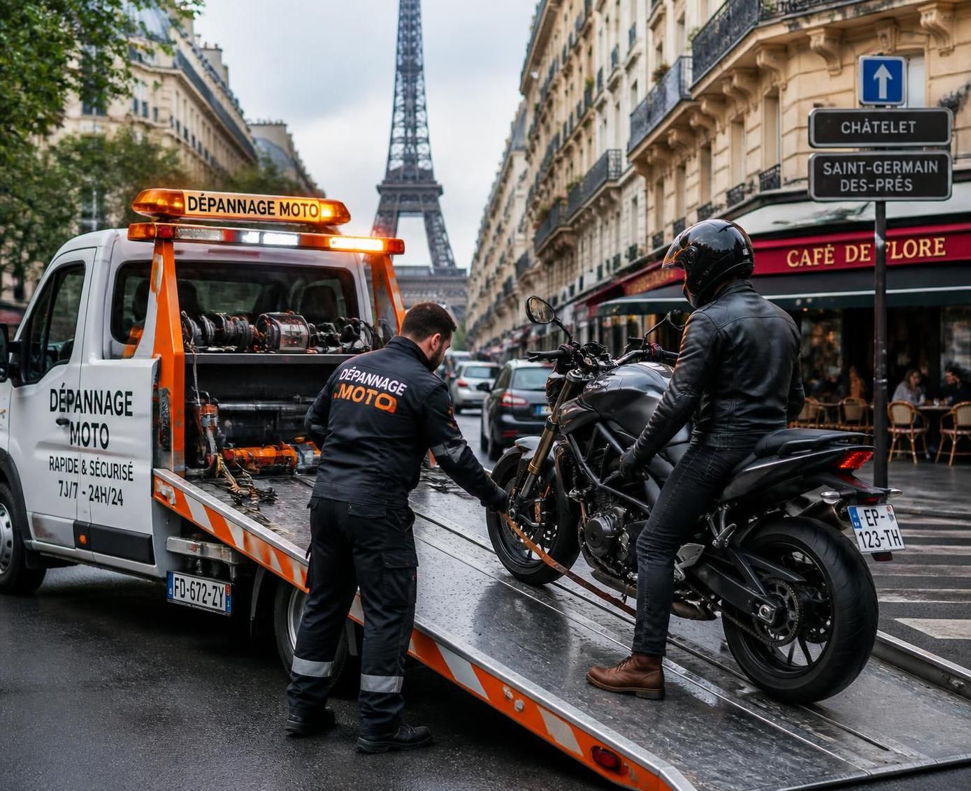 profitez d'un service de remorquage moto rapide et fiable à paris pour tous vos dépannages urgents. intervention rapide, sécurité assurée et professionnel à votre écoute.