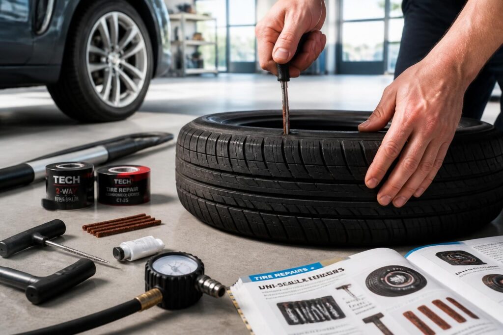 découvrez le prix et nos conseils essentiels pour bien choisir et mettre une mèche dans un pneu, afin de réparer efficacement vos crevaisons et rouler en toute sécurité.