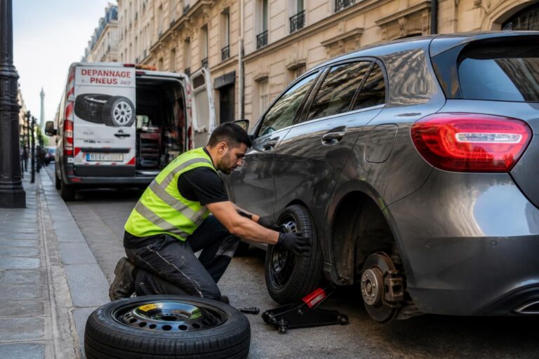 service rapide et efficace de dépannage pneu à domicile à paris, intervention en urgence pour réparer ou remplacer vos pneus sans vous déplacer.