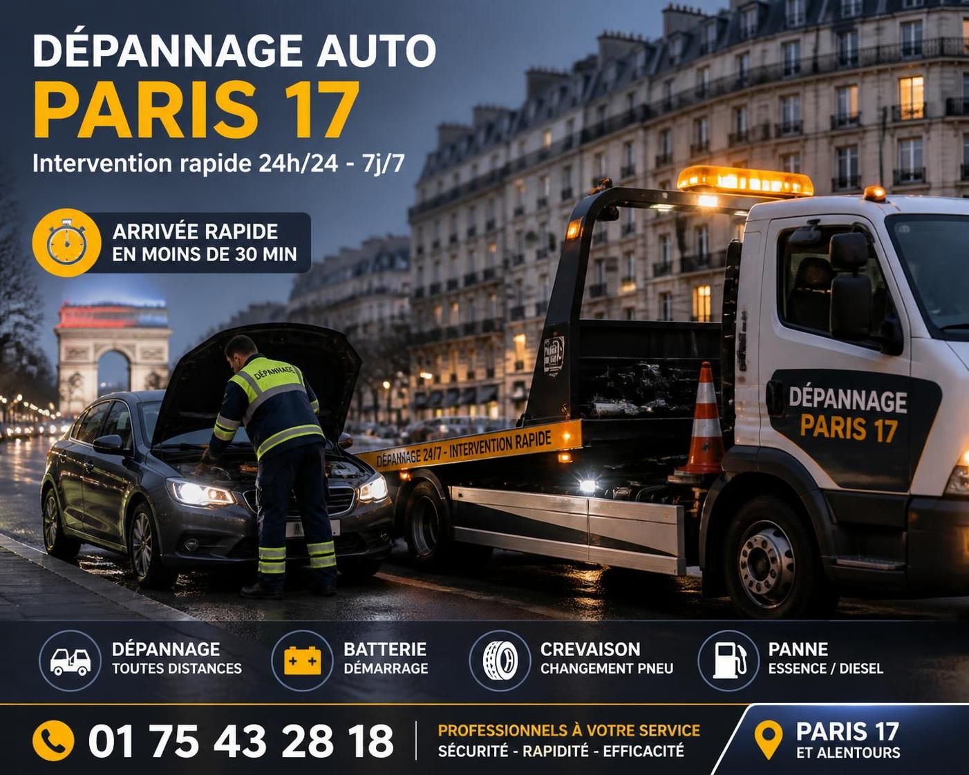 découvrez comment trouver un service de dépannage voiture rapide et efficace à paris 17 pour résoudre vos problèmes en toute sérénité.