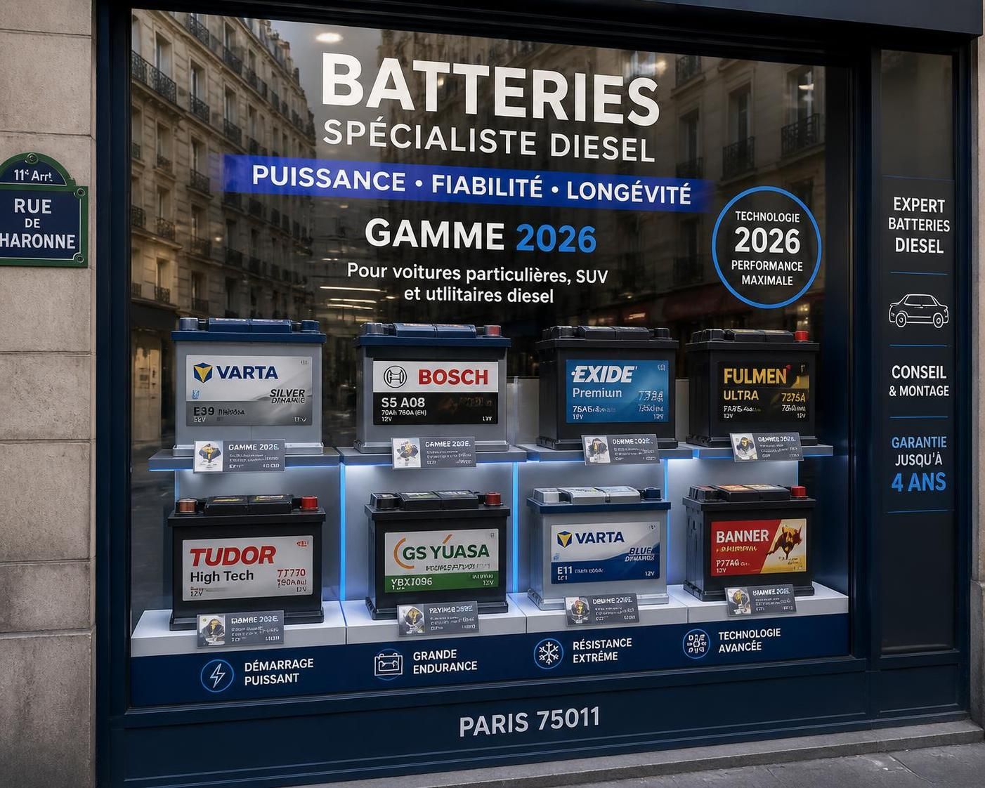 découvrez le prix moyen d'une batterie pour voiture diesel en 2026, ainsi que les facteurs influençant son coût et des conseils pour bien choisir votre batterie.