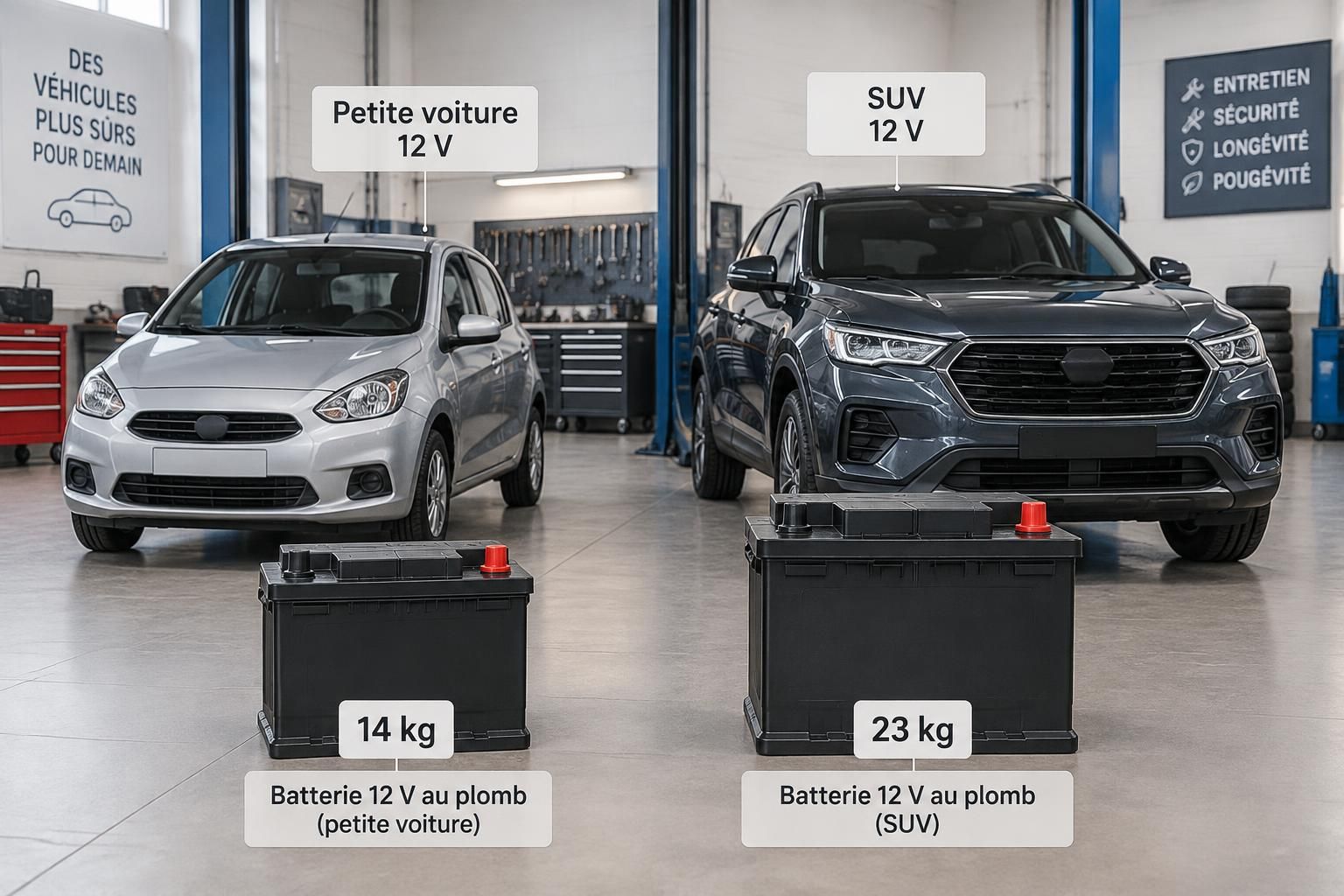 découvrez le poids moyen d’une batterie de voiture et les facteurs qui le font varier : capacité, technologie, dimensions et type de véhicule.