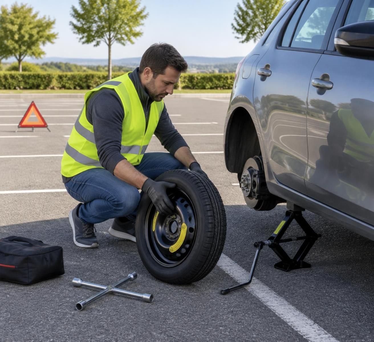 découvrez comment changer un pneu étape par étape, avec les bons outils et les consignes essentielles pour intervenir en toute sécurité.