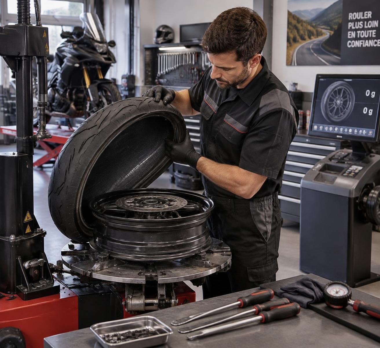 découvrez comment réparer un pneu de moto en toute sécurité : outils nécessaires, étapes à suivre et conseils pour reprendre la route sereinement.