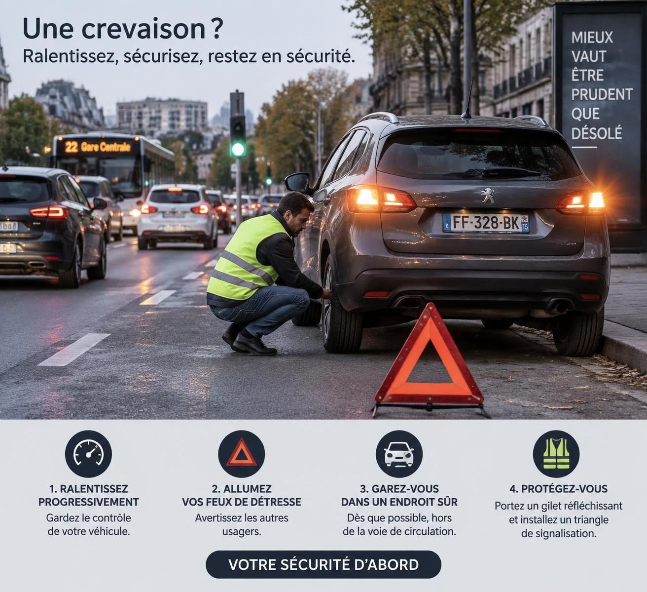 crevaison en route ? découvrez les étapes à suivre, les précautions à prendre et les conseils pour changer votre roue et repartir en toute sécurité.