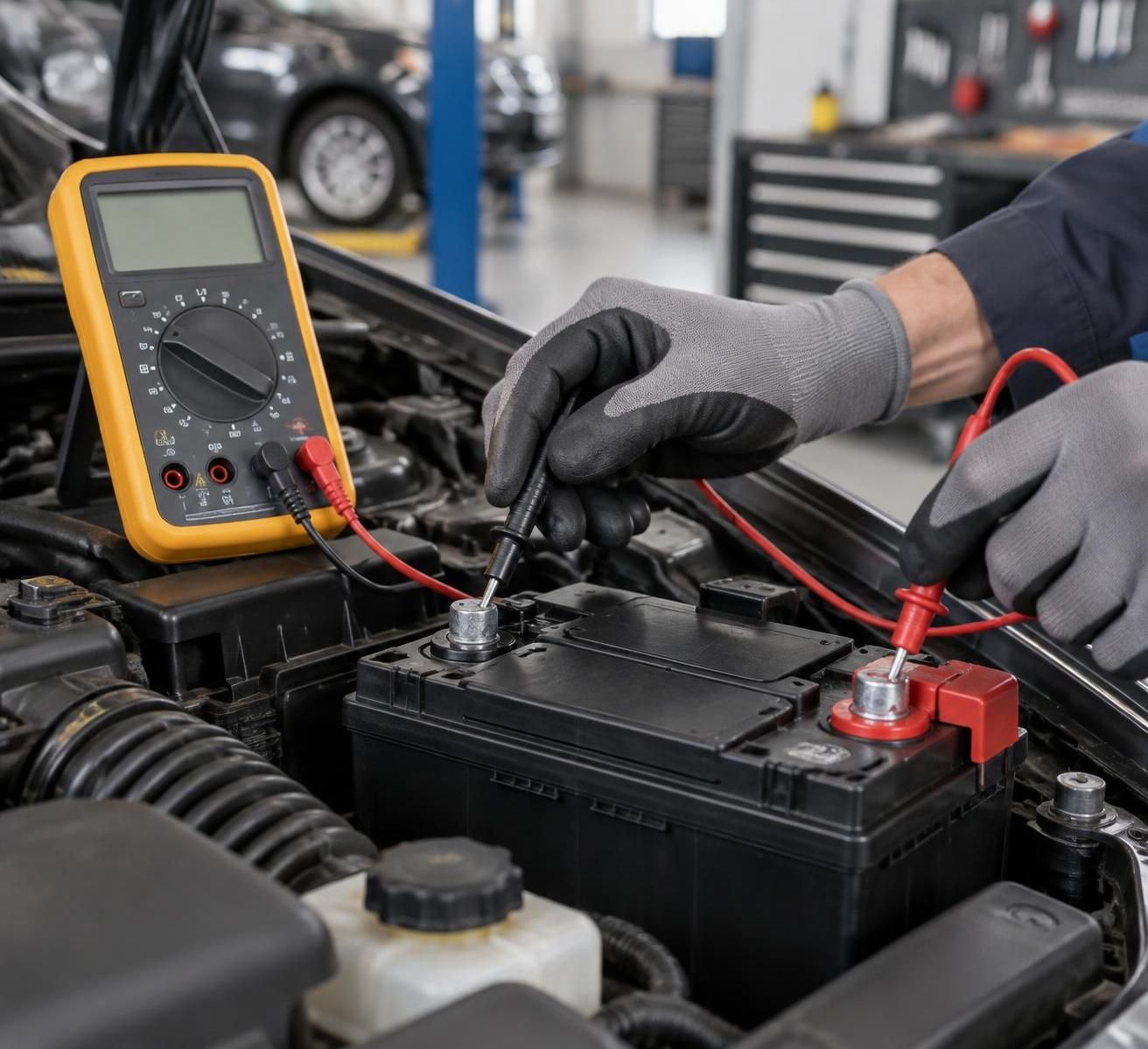 découvrez les tensions normales d’une batterie de voiture au repos et moteur en charge, les valeurs à vérifier et les signes d’une batterie ou d’un alternateur défaillant.